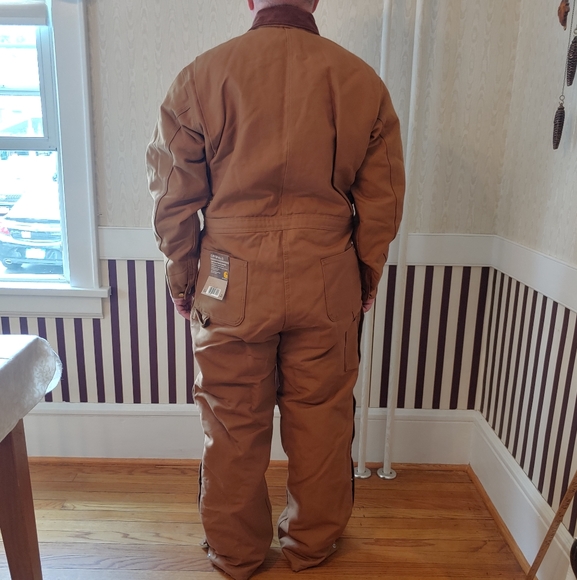 🚫SOLD🚫 NWT Carhartt Men's Duck Coveralls Brown - Picture 10 of 16